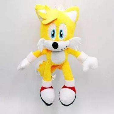 Boneco Pelucia Sonic Tails 50cm Novo Unissex Antialergico