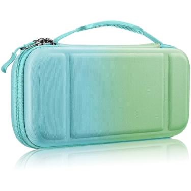 Imagem de Fintie Carrying Case for Nintendo Switch OLED Model 2021/Switch 2017, [Shockproof] Hard Shell Protective Cover Travel Bag w/10 Game Card Slots for Switch Console Joy-Con & Accessories, Seaside Ombre