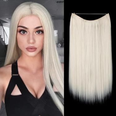 Imagem de Aplique de Cabelo Feminino Longo Liso Alongament Extensões de Cabelo para Mulheres (22, Modelo 11)