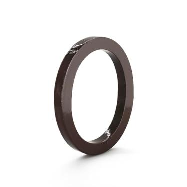 Imagem de Montague Metal Products MHN-04-F-RB1-0 números de casa de endereço flutuantes modernos de alumínio escovado sólido, 10 cm, bronze romano revestido com pó