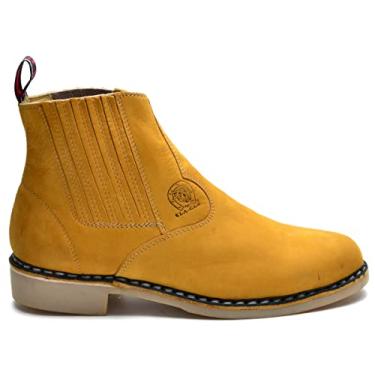 Imagem de Botina Masculina Vira Francesa Solado Látex Costurado (Castor, BR, Adulto, Numérico, 38)