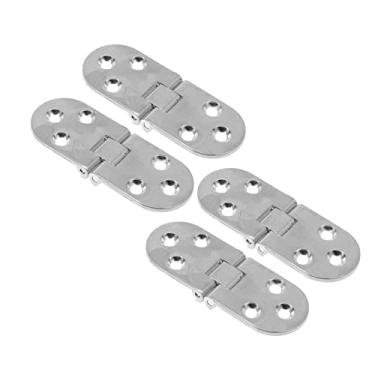 Imagem de HEMOTON 4 Pcs Dobradiça Escondido Corvo Cortina De Porta De Vidro Deslizante Liga De Zinco Doméstico Aba