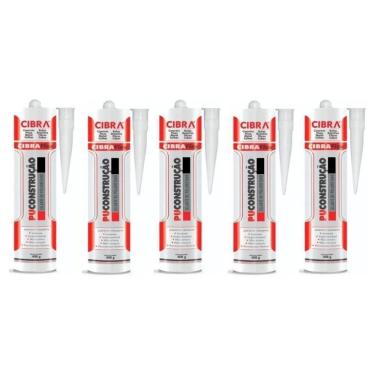Imagem de 5 Selante Adesivo Poliuretano Cibra Pu Construção 400 Preto