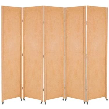 Imagem de 5 Biombo Com Rodinha Painel Repartido Divisoria de Ambiente Decoração Rodizio (Liso)