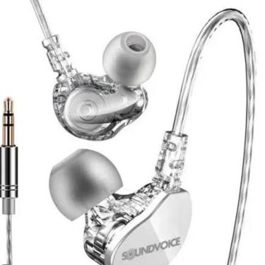 Imagem de Fone In-Ear Retorno Palco Soundvoice Ie-01 Branco