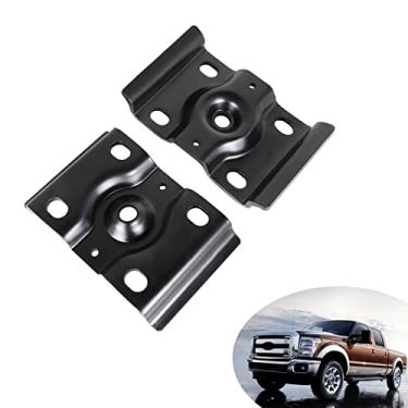 Imagem de SEBLAFF Suporte de mola de folha de eixo de suspensão traseira, substituição de placa superior de parafuso em U para 1999-2010 F250 F350 Super Duty Excursion