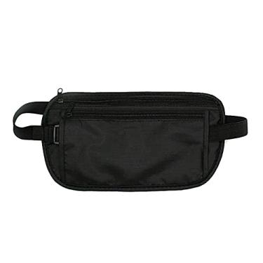 Imagem de YuanYouTong Cinto para dinheiro de viagem, porta-passaporte, pochete para mulheres e homens, carteira de viagem à prova d'água, bolsa de cintura oculta, bolsa de bumbum para uso ao ar livre, para