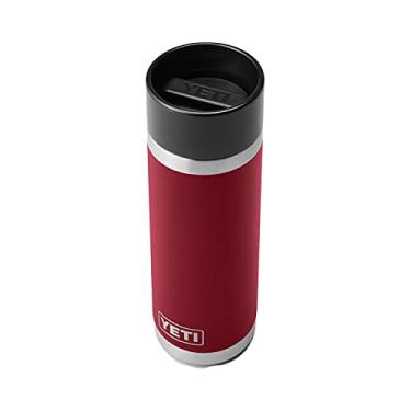 Imagem de YETI Garrafa Rambler de 510 g, aço inoxidável, isolada a vácuo, com tampa Hot Shot, vermelho colheita