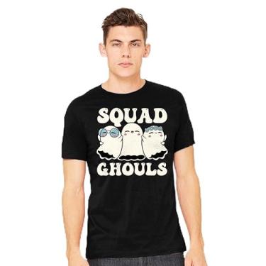 Imagem de TeeFury - Halloween Squad Ghouls - Camiseta masculina Halloween, fantasma,, Carvão, 3G