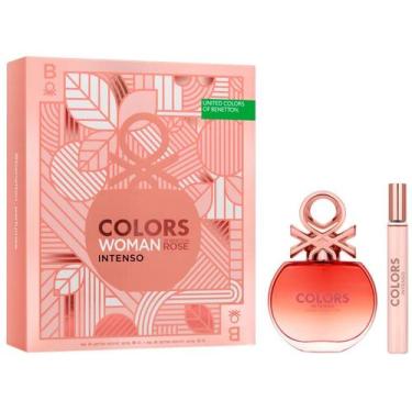 Imagem de Kit Perfume Feminino Benetton Colors Woman Rose - Intenso Eau De Parfu