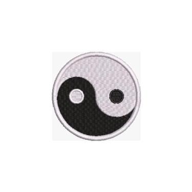 Imagem de AM0023-001 Yin Yang Patch Bordado 6,8×6,8cm (D) Matriz Para Bordar)
