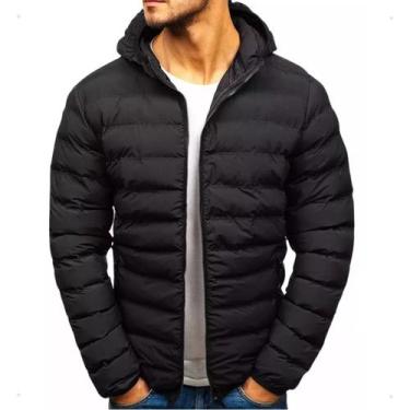 Imagem de Jaqueta Puffer Bobojaco Masculina Corta Vento C/ Bolso Capuz - Essenci