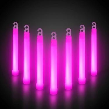 Imagem de Pacote com 25 – Bastões de brilho premium de 15 cm – Selecione sua cor! (Rosa)