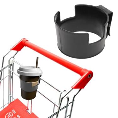 Imagem de Suporte de copo de carrinho de compras, portador de bebidas portátil para pendurar copo de café cônico, acessórios para carrinhos de compras