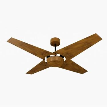 Imagem de Ventilador de Teto Natuvent Callis No Light 4 Pás Madeira Imbuia (127, Volts)