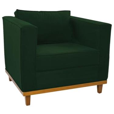 Imagem de Poltrona Decorativa Europa Suede Verde AM Decor