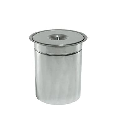 Imagem de Lixeira Pia Cozinha Embutir Aço Inox 5 Litros