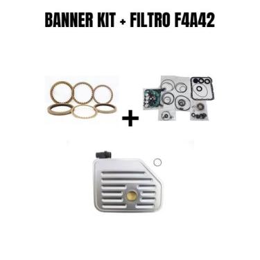 Imagem de Banner kit com filtro do câmbio automático f4a42 - TRANSNATION
