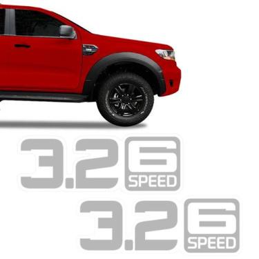 Imagem de Par Adesivos Ranger 3.2 6 Auto / Speed Cinza Modelo Original - SPORTIN
