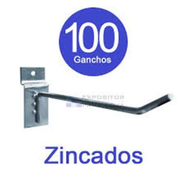 Imagem de Gancho Painel Canaletado 25 cm Zincado Kit 100 peças - Kabrala 