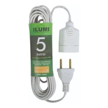 Imagem de Extensão Eletrica Cabo Prolongador 5 Metros 2x0,75 Ilumi