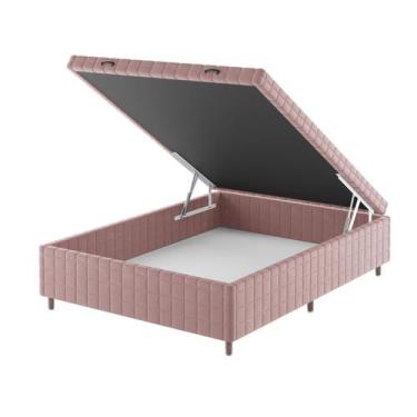 Imagem de Base Box Bau Casal Ravena (43x138x188cm) Turkey Rose - Casa Giulia - V