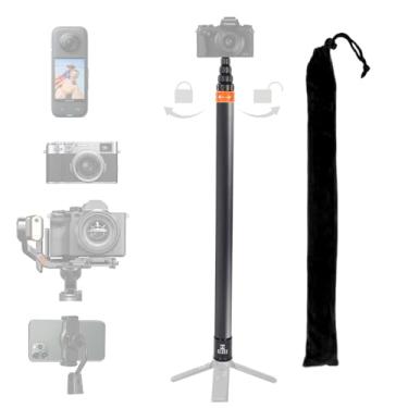 Imagem de Loiezuir Bastão de selfie para Insta360 X3, haste de extensão ultra longa invisível de fibra de carbono 3M/118 polegadas, câmera Insta360 ONE X/ONE X2/ONE R ONE RS X3 R X (dourada)