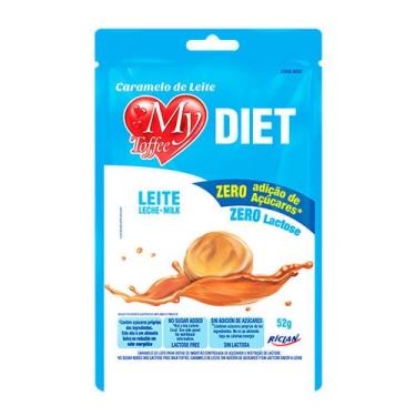 Imagem de Bala Caramelo de Leite Zero Lactose My Toffee Riclan 52g