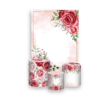 Imagem de Painel De Festa Vertical 1,50 x 2,20 + Trio De Capas Cilindro - Geomét