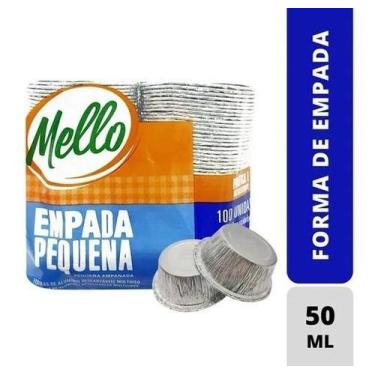 Imagem de Kit 800un Forma Alumínio Empada/empadinha 50ml Mello Caixa  - Mello de