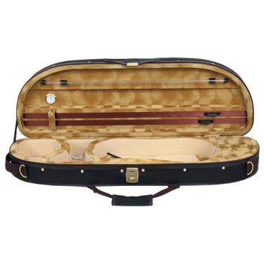 Imagem de Estojo Meia Lua Violino 4/4 Interior Caramelo - Orquezz