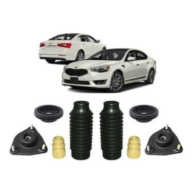 Imagem de 2 Kit Batente Coxim Dianteiro Kia Cadenza 2010 2011 2012 13 - Qualykit