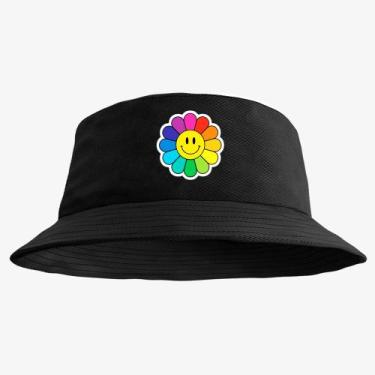 Imagem de Boné Chapéu Bucket Hat Estampado Flor - MP Moda Masculina, Único, Pret
