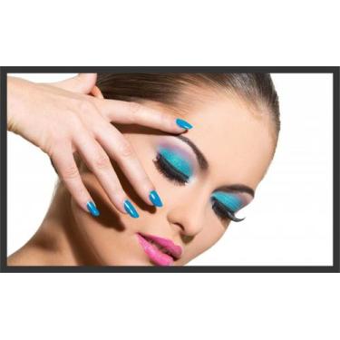 Imagem de Quadro Decorativo Maquiagem Salão De Beleza Fashion Hair Com Moldura 1