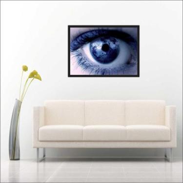 Imagem de Quadro Decorativo Medicina Oftalmologia Visão Olhos Decorações Com Mol