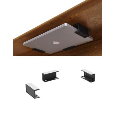 Imagem de NOTMBESTM Suporte para laptop embaixo da mesa para teclado e dispositivos pequenos também serve para caixa de cabo, bandeja organizadora como roteadores, modems, switch de rede e mais