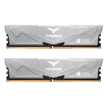 Imagem de TEAMGROUP T-Force Vulcan ECO DDR5 32GB (2x16GB) 6000MHz (PC5-48000) CL30 Desktop Memory Module Ram para 600 Série 700 Chipset XMP 3.0 Prata FLESD532G6000HC30DC01…