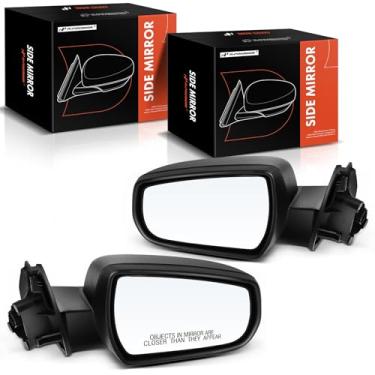 Imagem de A-Premium Par (2) espelhos retrovisores elétricos do lado do motorista e do passageiro - compatível com Chevrolet Malibu 2013-2015, Malibu Limited 2016-2016 - Espelho retrovisor externo preto não