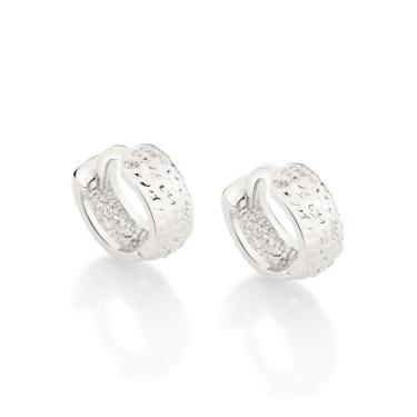 Imagem de Brinco argola larga trabalhada.med 1,0 cm de diâmetro 321078 - ROMMANE