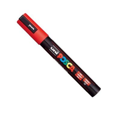 Imagem de Caneta Posca PC-5M UniBall Unidade, Vermelho
