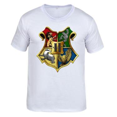 Imagem de Camisa Infantil Harry Potter Estampa Hogwarts Brasão Algodão  - Cassio