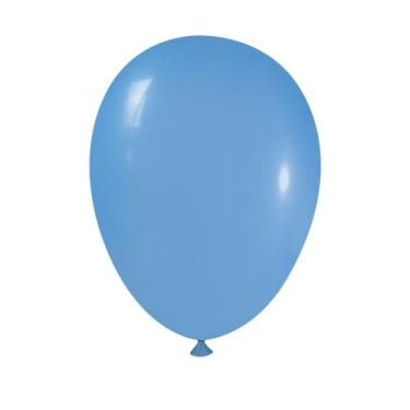 Imagem de Balão bexiga 6,5 pol. azul royal com 10 pacotes de 25un. - TAMAFEST