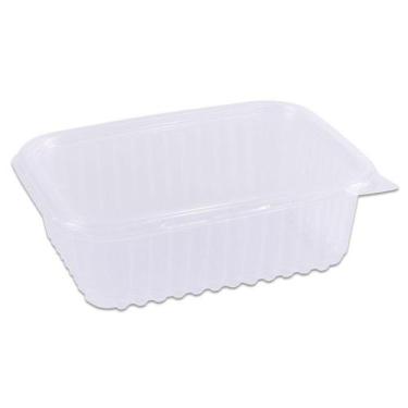 Imagem de Pote Plástico Retangular Transparente Freezer/Microondas 500ml c/24 - 