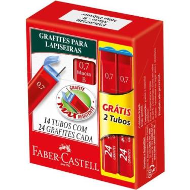 Imagem de Grafite 0.7MM Polymer B 14 Tubos com 24 Minas Cada - Faber Castell