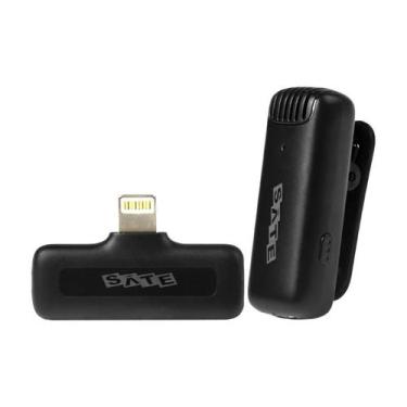 Imagem de Microfone Sate A-MK142 Lightning s/fio Preto