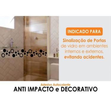 Imagem de Faixa Anti Trombada Porta Vidro Blindex Quadra 2 metros - imprimax, PR