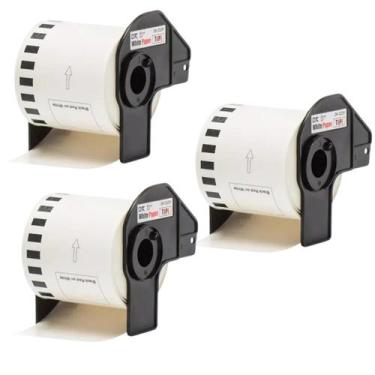 Imagem de 3 Etiqueta Compativel Uso Brother Ql800 Ql810 Dk-22251 2 cor - Masterp