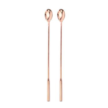 Imagem de Conjunto 2 Colheres Bailarina Aço Inox Rose Gold