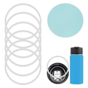 Imagem de Conjunto de juntas de substituição Greant [pacote com 6] compatível com a tampa da tampa da boca larga da garrafa Hydro Flask – tampas de silicone com tampa de boca larga – tampas de borracha (FLIP LID)