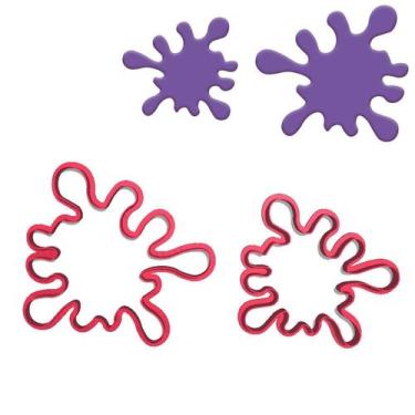 Imagem de Kit cortador Pasta Doce Impresso Slime Meleca Geleia Splash Espirro Ge